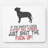 Staffordshire-Bullterrier Mousepad (Vorne)