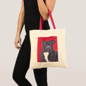 Staffordshire-Bullterriertasche Tragetasche (Vorderseite (Produkt))