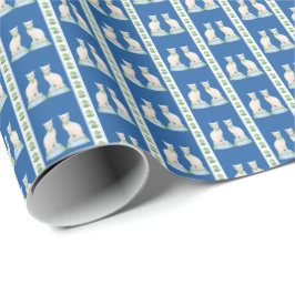 Staffordshire Cat Wrapping Paper Geschenkpapier