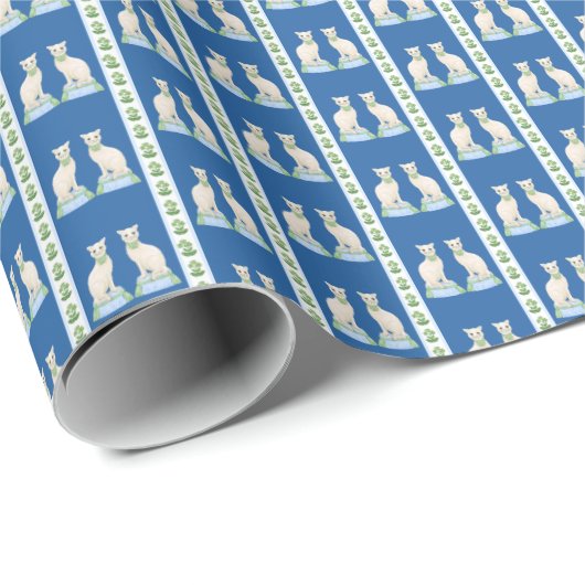 Staffordshire Cat Wrapping Paper Geschenkpapier (Rolleneckpunkt)