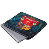Staffordshire Dog Driving Car Beängstigend Hallowe Laptopschutzhülle (Vorne Knopf)