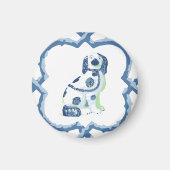 Staffordshire Dog Opt 2 in Slate and Green Magnet (Vorne)