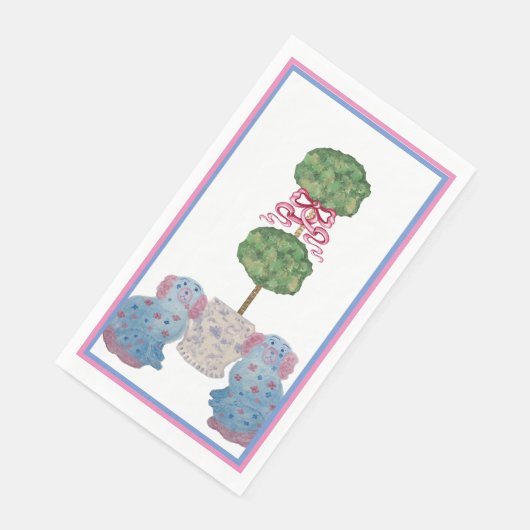 Staffordshire Dogs Chinoiserie Ginger Jar Jars Nic Serviette (Ecke)