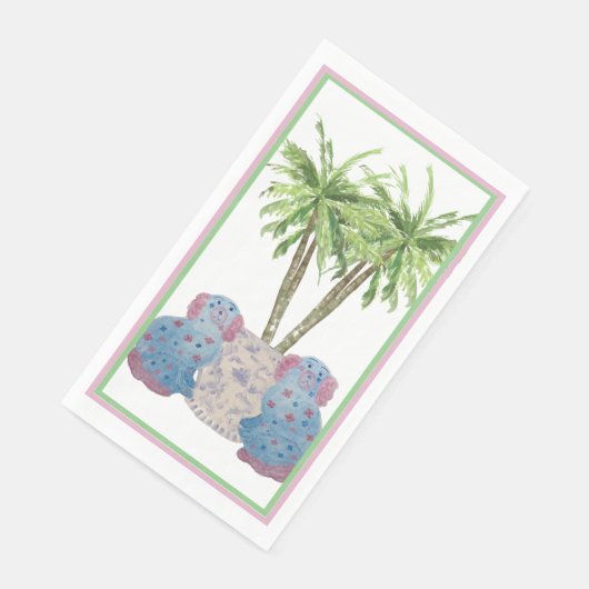 Staffordshire Dogs Chinoiserie Ginger Jar Jars Serviette (Ecke)