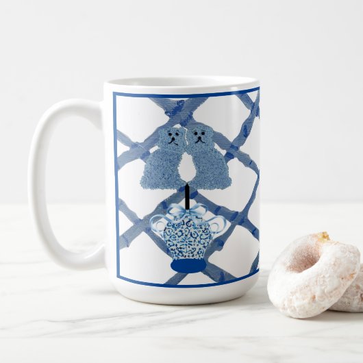 Staffordshire Dogs Ginger Jars Jar Coffee Tasse (Mit Donut)