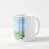 Staffordshire England Train Poster Kaffeetasse (VorderseiteRechts)