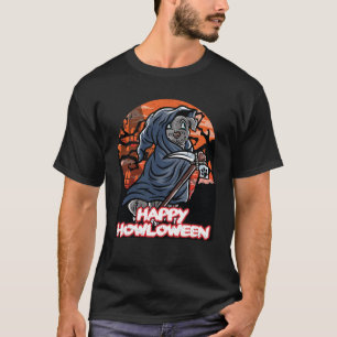 Staffordshire Happy Halloween Costume Grim Sensenm T-Shirt