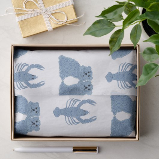 Staffordshire Hogs Lobster Ginger Jars Seidenpapier (Geschenk)