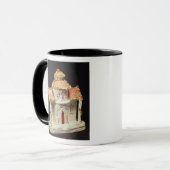 Staffordshire-Hütte, C. 1860 Tasse (Vorderseite Links)