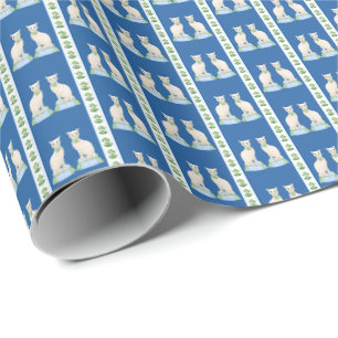 Staffordshire-Katze-Geschenkpapier Geschenkpapier