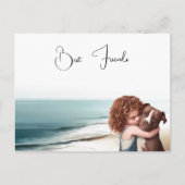 Staffordshire Pitbull & Girl Keepake Postkarte (Vorderseite)