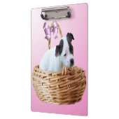 Staffordshire Puppy In A Basket, Klemmbrett (Links)