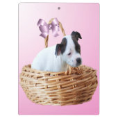 Staffordshire Puppy In A Basket, Klemmbrett (Rückseite)