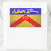 Staffordshire Rechteckiger Aufkleber (Tasche)