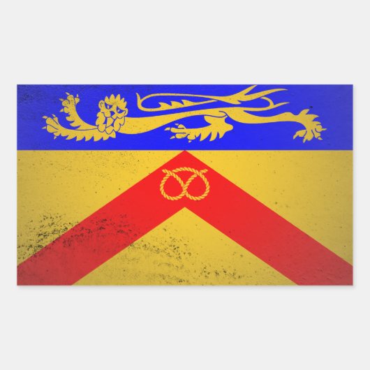 Staffordshire Rechteckiger Aufkleber (Vorderseite)