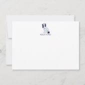 Staffordshire Spanel Personalisiert Flat Note Card Mitteilungskarte (Vorderseite)