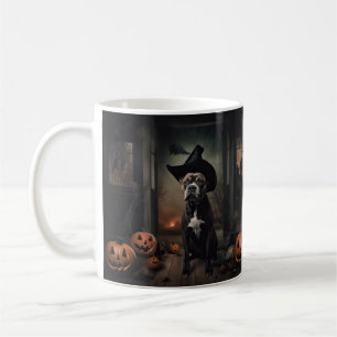 Staffordshire Terrier Kürbisse Halloween Gruselig  Kaffeetasse