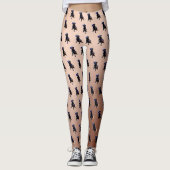 Staffordshire Terrier Oil Paint, Ladys Leggings (Vorderseite)