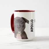 Staffordshire Terrier personalisierter Mug Tasse (Vorderseite Links)