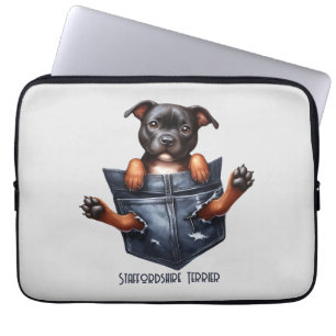 Staffordshire Terrier Pocket Dog Laptopschutzhülle