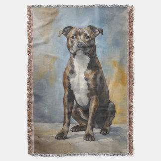 Staffordshire Terrier Portrait Decke