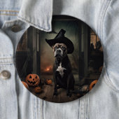 Staffordshire Terrier Pumpkins Halloween Beängstig Button (Beispiel)