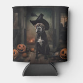 Staffordshire Terrier Pumpkins Halloween Beängstig Dosenkühler (Vorderseite)