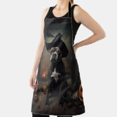 Staffordshire Terrier Pumpkins Halloween Beängstig Schürze (InSitu)