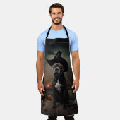 Staffordshire Terrier Pumpkins Halloween Beängstig Schürze (Getragen)