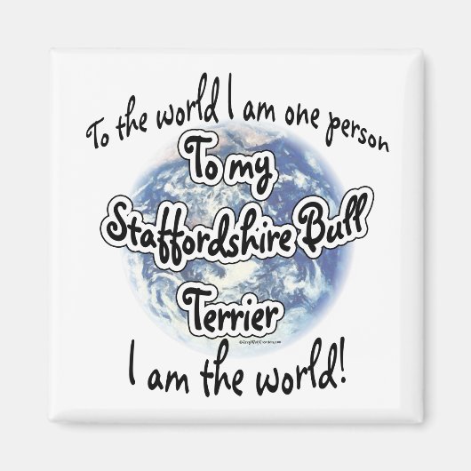 Staffordshire Terrier World 2 - Magnet (Vorne)