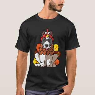 Stafforshire Bull Terrier Dog grüßt Thanksg T-Shirt