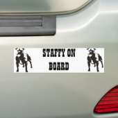 Staffy an Bord Autoaufkleber (Auf Auto)
