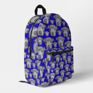 Staffy Bull Terrier Puppy Pattern, Bedruckter Rucksack