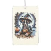 Staffy Dog Halloween Square Autolufterfrischer (Vorderseite)