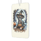 Staffy Dog Halloween Square Autolufterfrischer (Links)