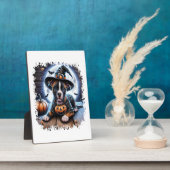 Staffy Dog Halloween Square Fotoplatte (Seite)