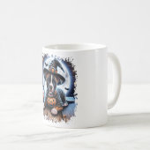 Staffy Dog Halloween Square Kaffeetasse (VorderseiteRechts)