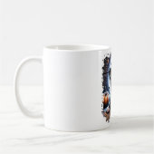 Staffy Dog Halloween Square Kaffeetasse (Links)