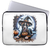 Staffy Dog Halloween Square Laptopschutzhülle (Vorderseite)