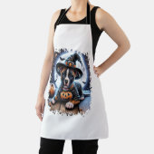 Staffy Dog Halloween Square Schürze (InSitu)