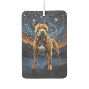 Staffy Dog Künstlerisch Autolufterfrischer