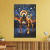 Staffy Dog Leinwanddruck (Insitu (Wohnzimmer))