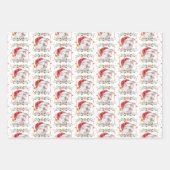 Staffy Dog Pattern Weihnachten Geschenkpapier Set (Vorderseite)