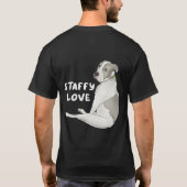 Staffy Liebe T-Shirt (Rückseite)
