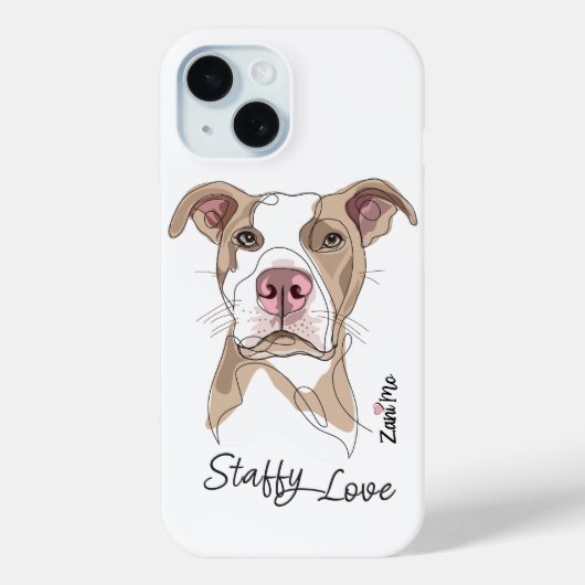 Staffy Liebe - Zani Mo Protection Case-Mate iPhone Hülle (Rückseite)