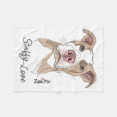 Staffy Liebe - Zani Mo Protection Fleecedecke (Vorderseite (Horizontal))