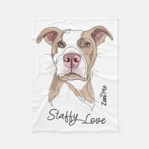 Staffy Liebe - Zani Mo Protection Fleecedecke