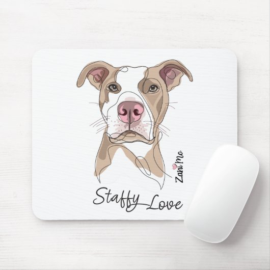 Staffy Liebe - Zani Mo Protection Mousepad (Mit Mouse)