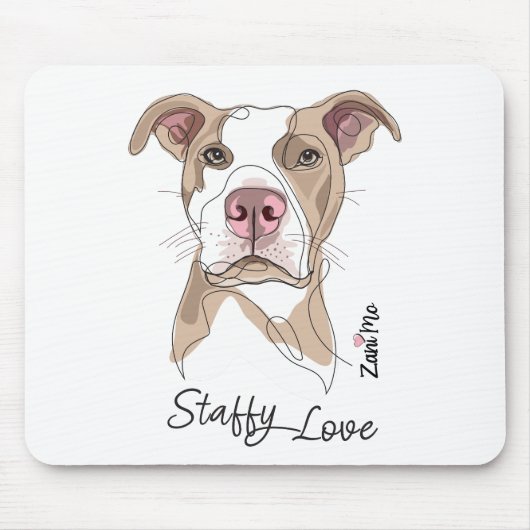 Staffy Liebe - Zani Mo Protection Mousepad (Vorne)