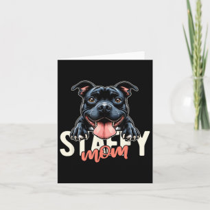Staffy Mama Staffordshire Bull Terrier Dog Tattoo  Karte